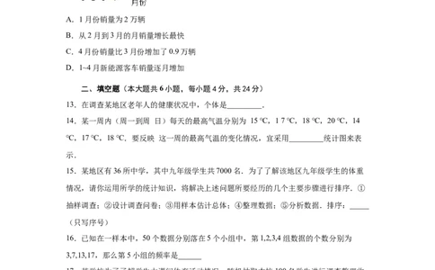 第10章数据的收集、整理与描述（基础篇）-挑战满分七年级数学下册阶段性复习精选精练（人教版）_初中数学人教版_7下-初中数学人教版_7下-初中数学人教版（旧版）赠送_06习题试卷