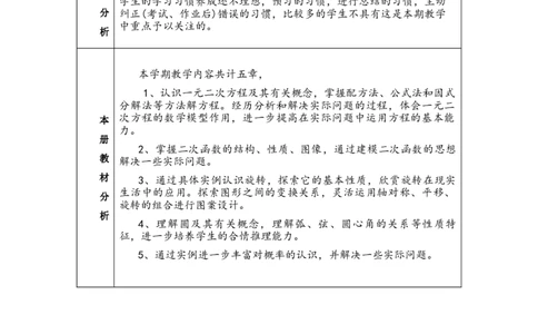 人教版9年级数学上册教学计划+教学进度表（参考）_初中数学人教版_9上-初中数学人教版_11教务助手（赠送）_教学计划