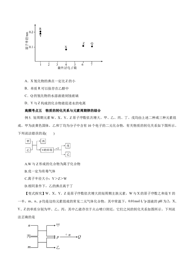 专题讲座（三）&ldquo;位-构-性&rdquo;综合推断题的解题方法（讲）-2024年高考化学大一轮复习精讲精练+专题讲座（原卷版）_05高考化学_2024年新高考资料_1.2024一轮复习
