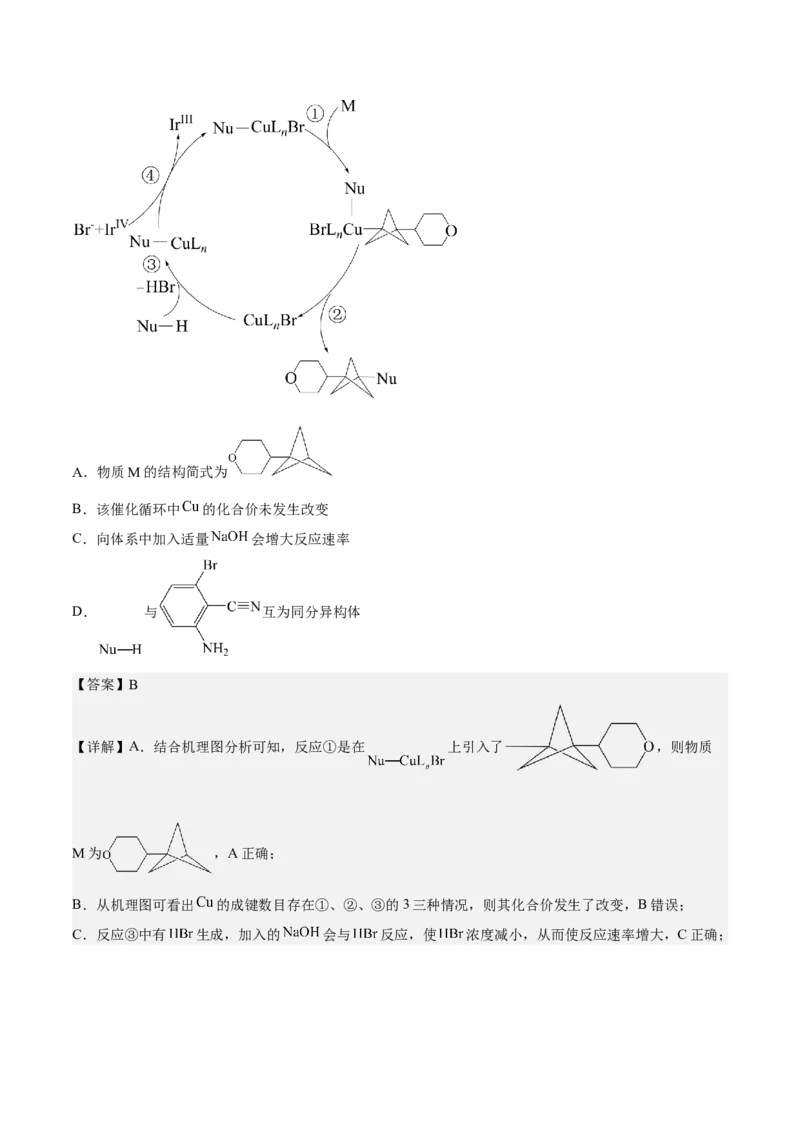 专题十七反应机理（专讲）-冲刺2023年高考化学二轮复习核心考点逐项突破（解析版）_05高考化学_新高考复习资料_2023年新高考资料_二轮复习