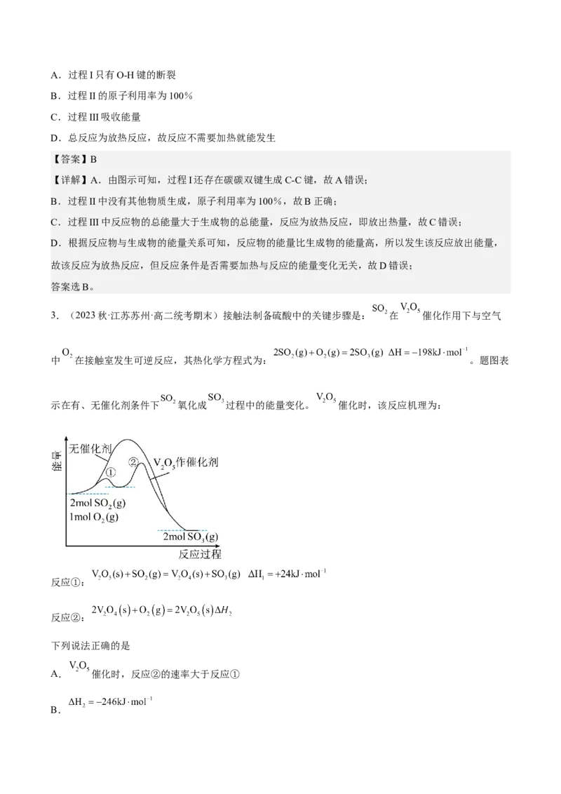 专题十七反应机理（专讲）-冲刺2023年高考化学二轮复习核心考点逐项突破（解析版）_05高考化学_新高考复习资料_2023年新高考资料_二轮复习