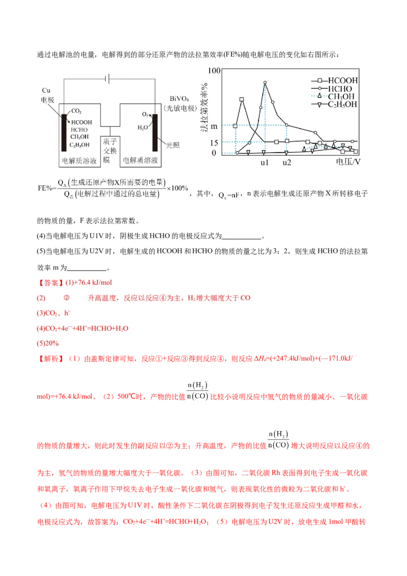 押江苏卷第17题化学反应原理综合（原卷版）_05高考化学_2024年新高考资料_5.2024三轮冲刺_备战2024年高考化学临考题号押题（江苏专用）322863014