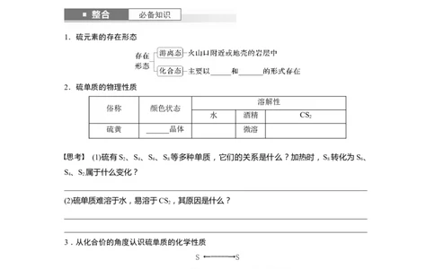 大单元二　第五章　第19讲　硫及其氧化物_05高考化学_2025年新高考资料_一轮复习_2025大一轮复习讲义+课件（完结）_2025大一轮复习讲义化学学生用书Word版文档全书_2025大一轮复习讲义