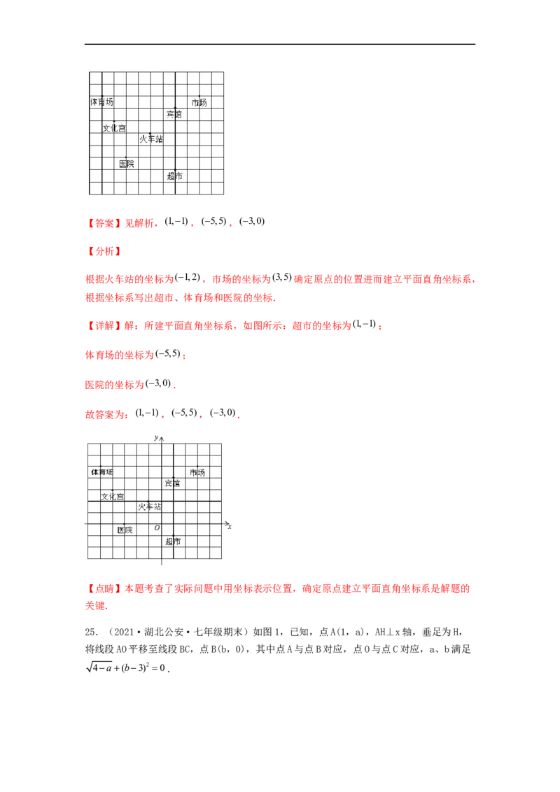 单元测试第七章平面直角坐标系（综合能力拔高卷）（解析版）_初中数学人教版_7下-初中数学人教版_7下-初中数学人教版（旧版）赠送_06习题试卷_2单元测试_单元测试（第5套）