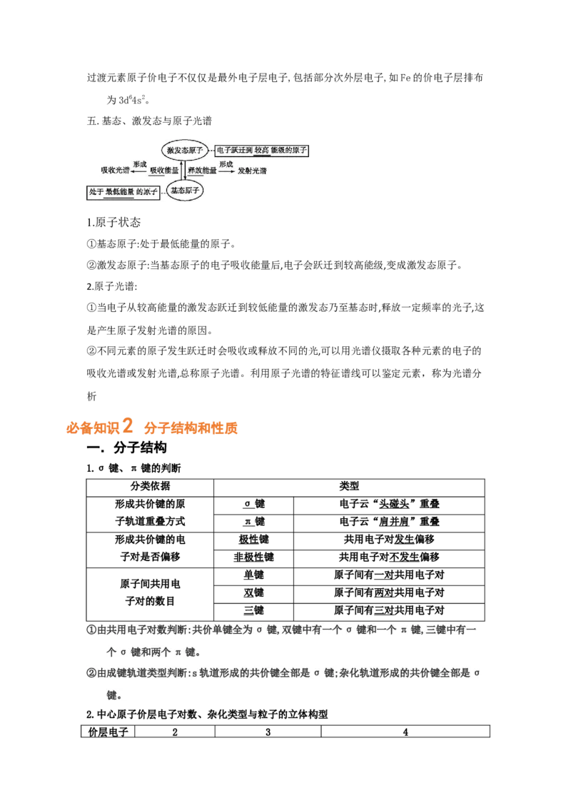专题十四物质结构和性质（选修）（考点剖析）-高考引领教学2023年高考化学二轮针对性复习方案（原卷版）_05高考化学_通用版（老高考）复习资料_2023年复习资料_二轮复习