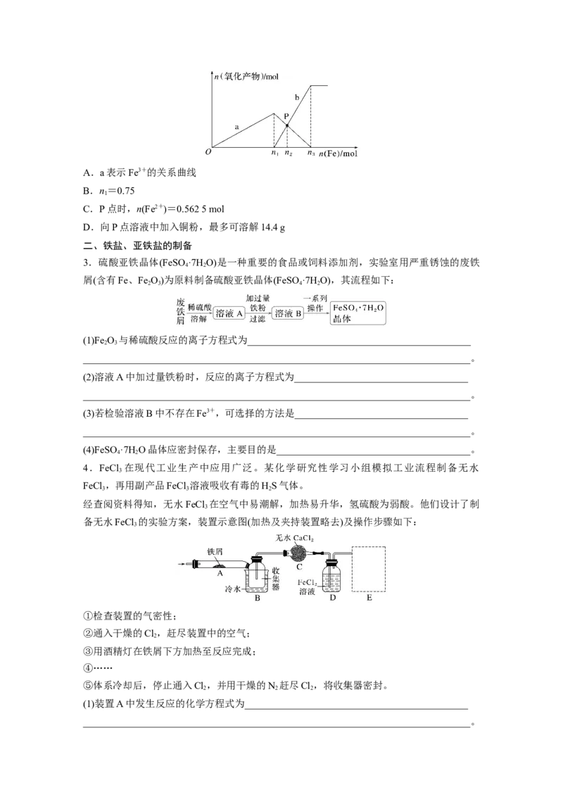 大单元二　第四章　第13讲　铁盐、亚铁盐　铁及其化合物的转化_05高考化学_2025年新高考资料_一轮复习_2025大一轮复习讲义+课件（完结）_2025大一轮复习讲义