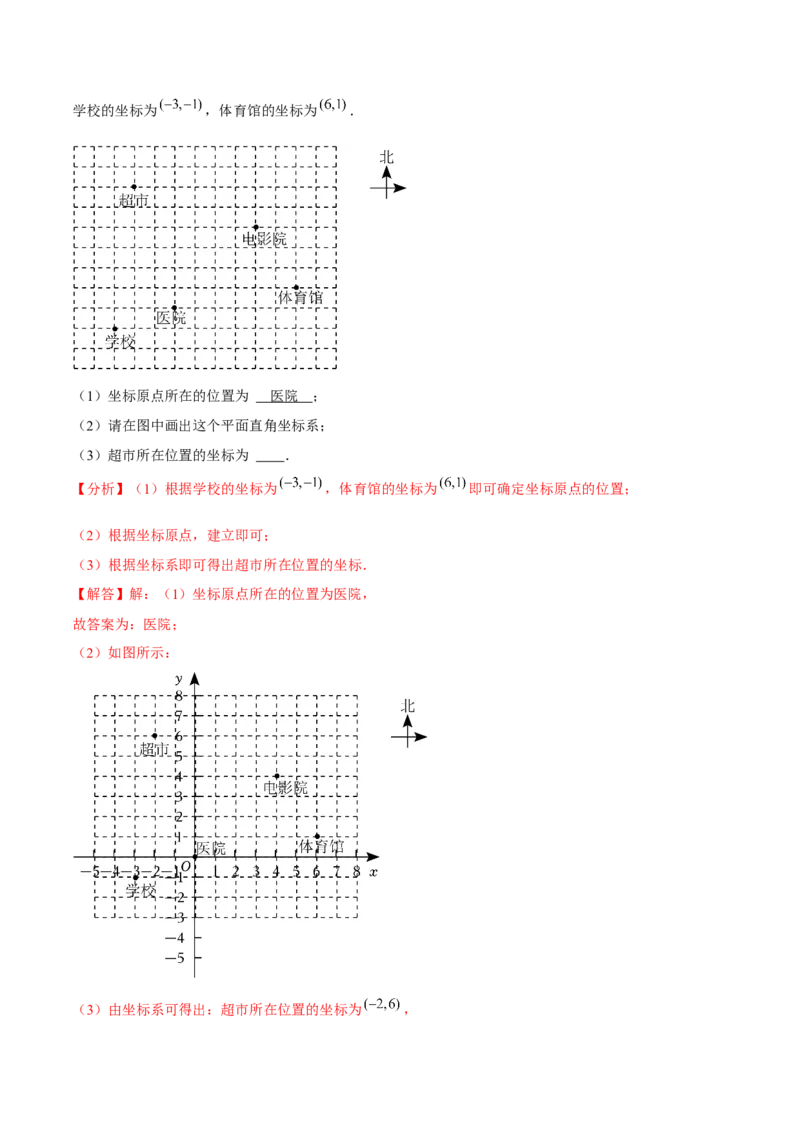 第7章平面直角坐标系章节测试卷（全解全析）_初中数学_七年级数学下册（人教版）_常见题型通关讲解练-V3