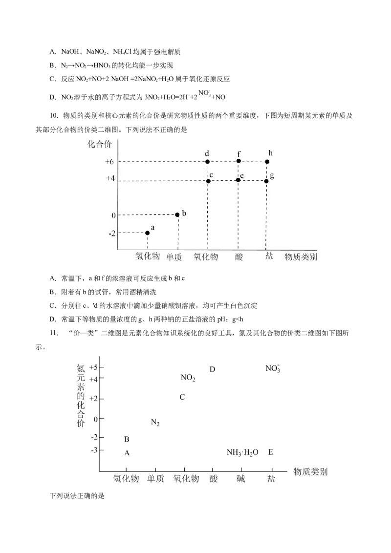 热点专项基于&ldquo;价一类&rdquo;二维的转化关系（原卷版）_05高考化学_2025年新高考资料_二轮复习_上好课2025年高考化学二轮复习讲练测（新高考通用）3379109_主题二元素及其化合物