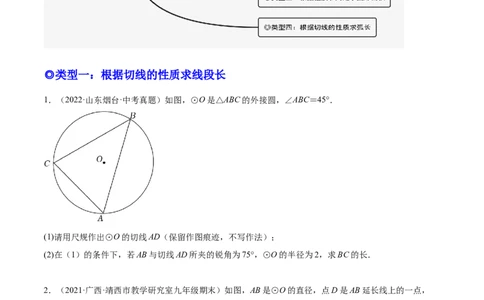 培优专题17与圆的切线有关的计算与证明-原卷版_初中数学人教版_9下-初中数学人教版_07专项讲练_核心考点突破2022-2023学年九年级数学精选专题培优讲与练（人教版）