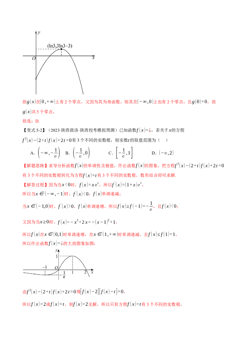 重难点05导数常考经典压轴小题全归类十大题型（举一反三）（新高考专用）（解析版）_2.2025数学总复习_2024年新高考资料_2.2024二轮复习
