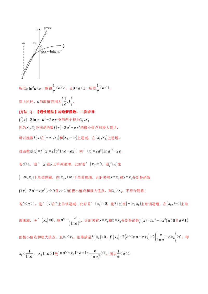 重难点05导数常考经典压轴小题全归类十大题型（举一反三）（新高考专用）（解析版）_2.2025数学总复习_2024年新高考资料_2.2024二轮复习