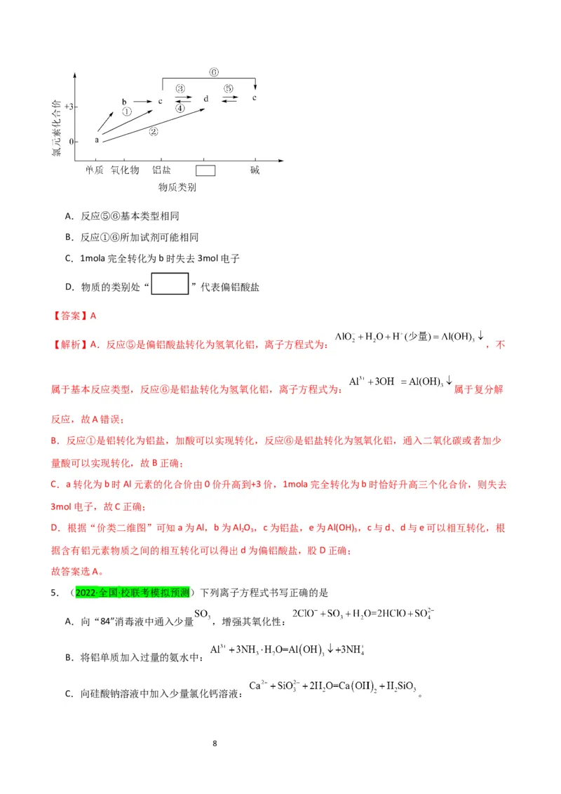 升级版微专题12数形结合思想突破&ldquo;铝三角&rdquo;图象与计算（解析版）(全国版)_05高考化学_新高考复习资料_2024年新高考资料_一轮复习资料_备战2024年高考化学一轮复习考点微专题