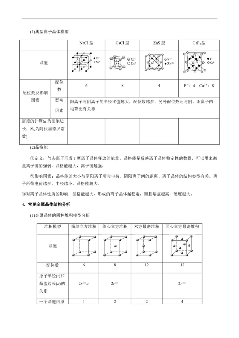 热点07晶胞的结构分析及计算-2024年高考化学热点&middot;重点&middot;难点专练（新高考专用）（原卷版）_05高考化学_新高考复习资料_2024年新高考资料_❤专项复习资料