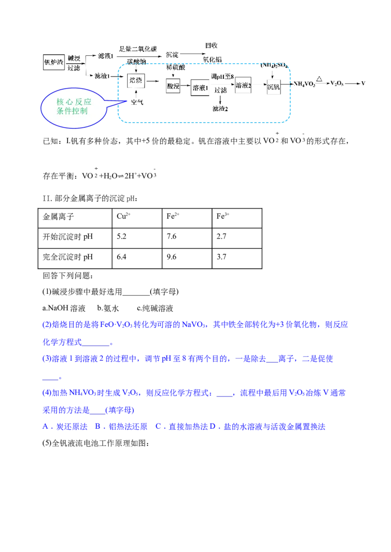 微专题32化学工艺流程题&mdash;&mdash;核心反应与条件控制-备战2022年高考化学考点微专题（解析版）_05高考化学_新高考复习资料_2022年新高考资料_备战2022年高考化学考点微专题