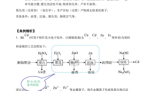 微专题32化学工艺流程题&mdash;&mdash;核心反应与条件控制-备战2022年高考化学考点微专题（解析版）_05高考化学_新高考复习资料_2022年新高考资料_备战2022年高考化学考点微专题