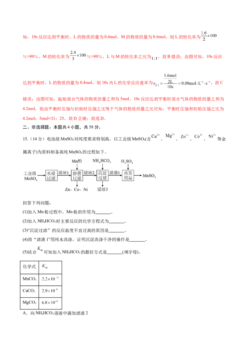 信息必刷卷02（河北专用）（解析版）_05高考化学_2025年新高考资料_2025考前信息卷_2025年高考化学考前信息必刷卷（河北专用）34330545