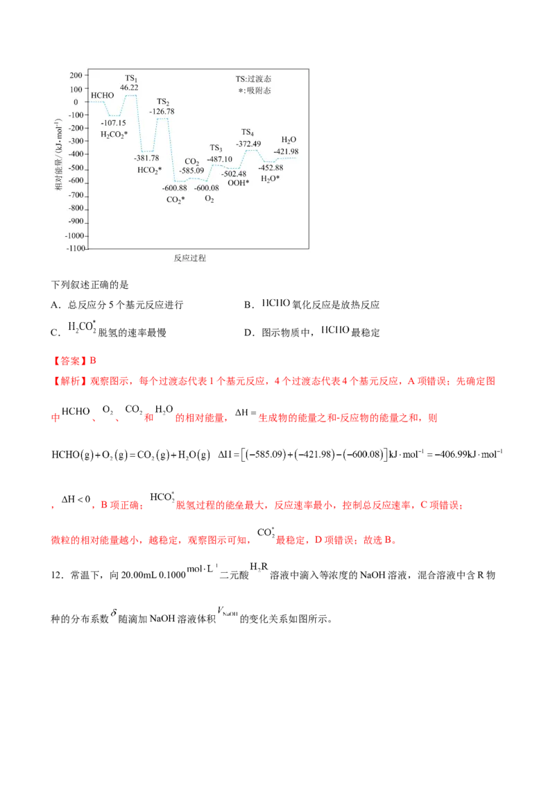 信息必刷卷02（河北专用）（解析版）_05高考化学_2025年新高考资料_2025考前信息卷_2025年高考化学考前信息必刷卷（河北专用）34330545