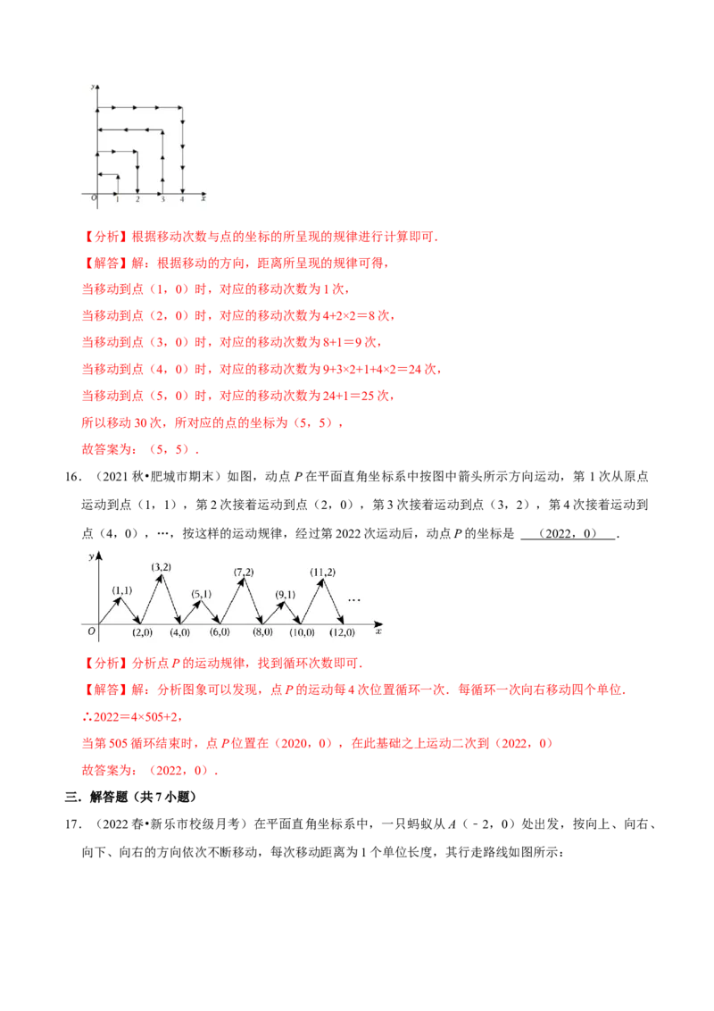 专题7.4坐标与规律变化专项提升训练-拔尖特训2023培优（解析版）人教版_初中数学人教版_7下-初中数学人教版_7下-初中数学人教版（旧版）赠送_07专项讲练