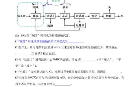 微专题31化学工艺流程题&mdash;&mdash;原料的预处理-备战2022年高考化学考点微专题（解析版）_05高考化学_新高考复习资料_2022年新高考资料_备战2022年高考化学考点微专题
