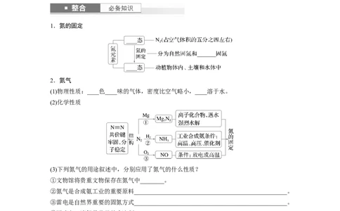 大单元二　第五章　第22讲　氮及其氧化物　硝酸_05高考化学_2025年新高考资料_一轮复习_2025大一轮复习讲义+课件（完结）_2025大一轮复习讲义化学学生用书Word版文档全书
