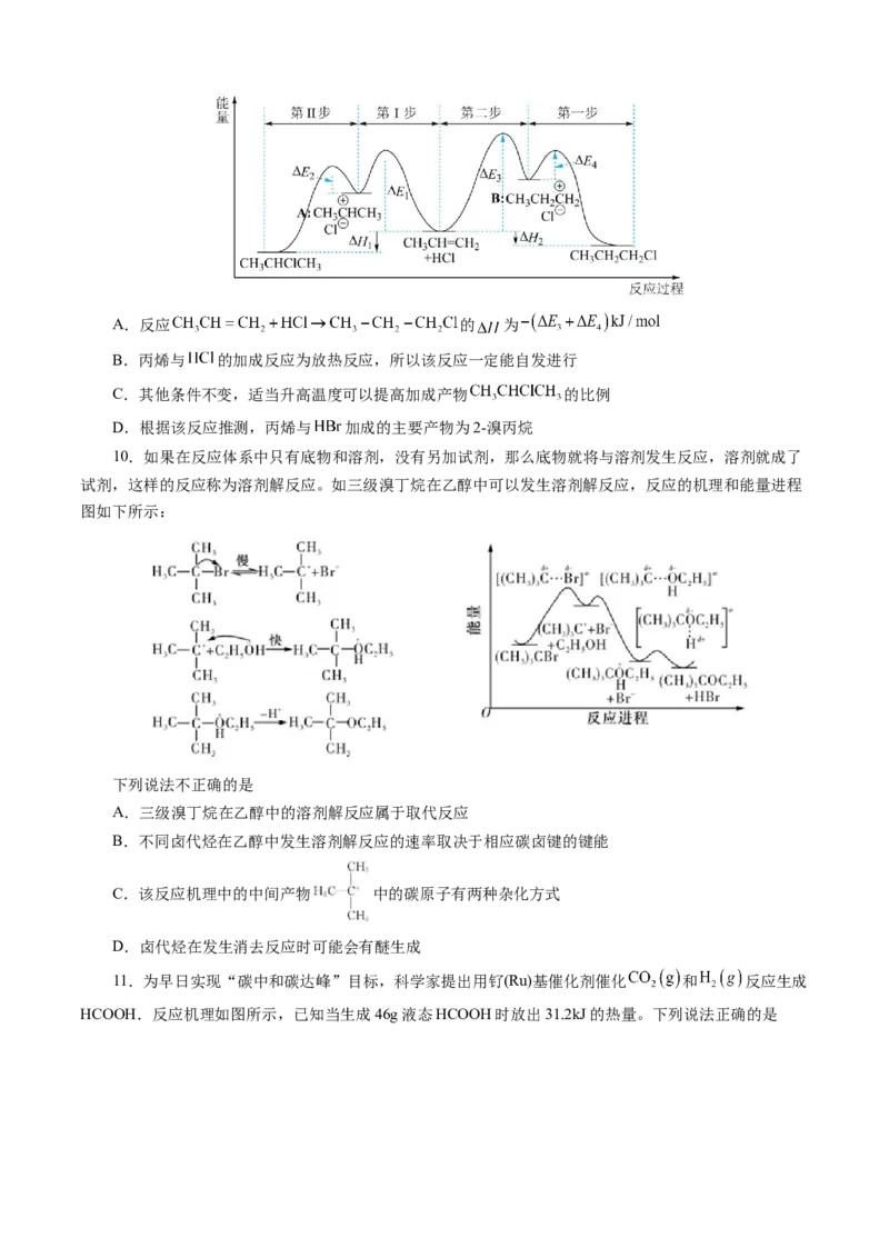 模板02化学反应机理图像分析(原卷版)_05高考化学_2025年新高考资料_二轮复习_2025年高考化学答题技巧与模板构建338868722_第一部分选择题突破