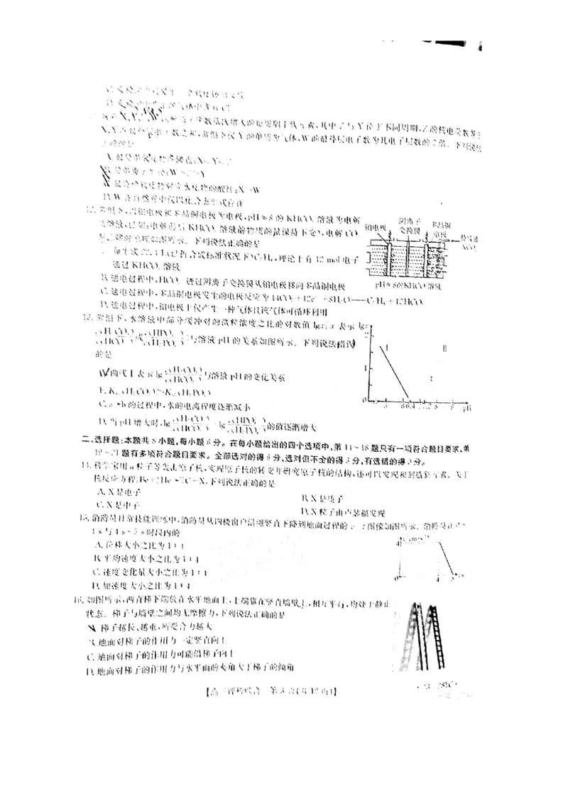 广西梧州市2023年3月高三模拟考试（梧州二模）理综试题公众号：一枚试卷君_05高考化学_高考模拟题_新高考_广西梧州市2023年3月高三模拟考试（梧州二模）23-281C理综