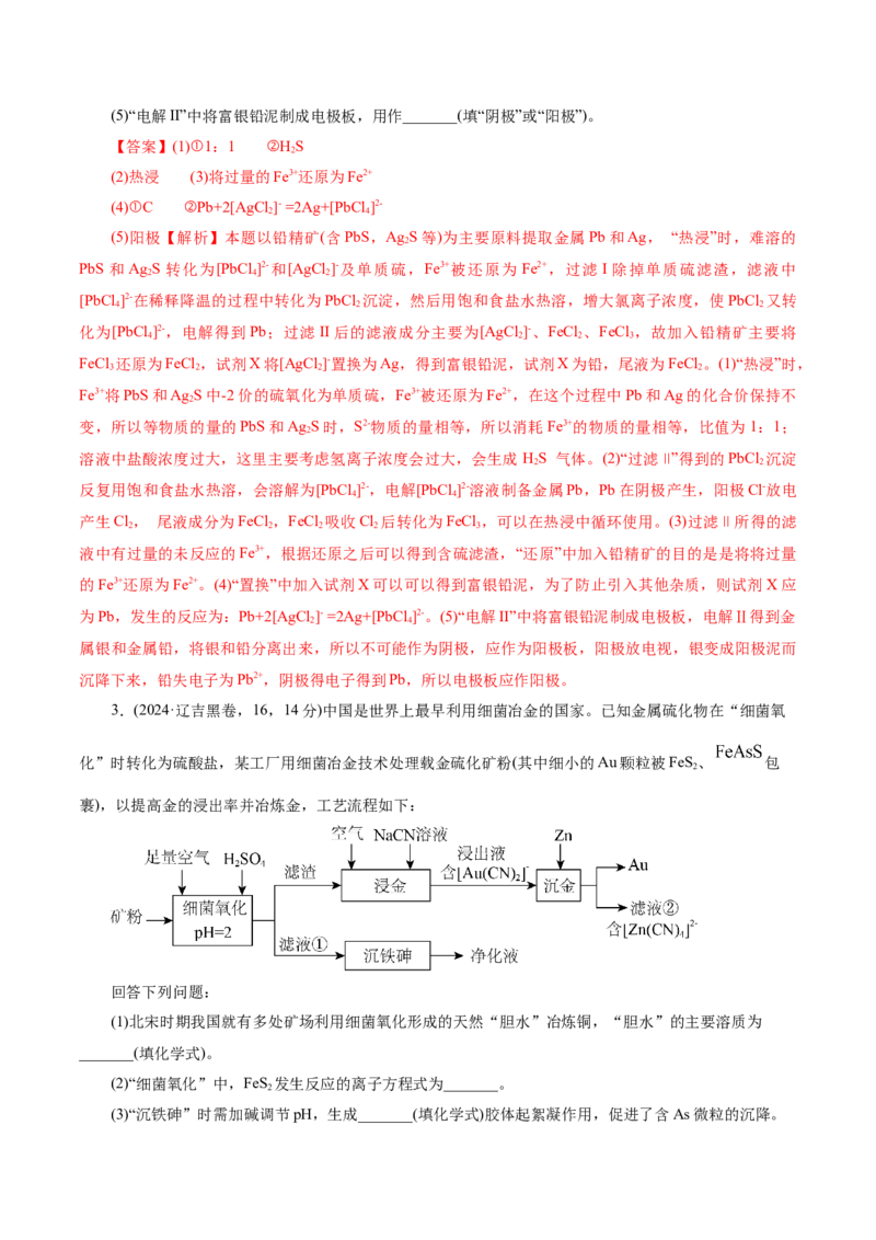 热点专项陌生元素及其化合物性质探究分析（解析版）_05高考化学_2025年新高考资料_二轮复习_上好课2025年高考化学二轮复习讲练测（新高考通用）3379109_主题二元素及其化合物