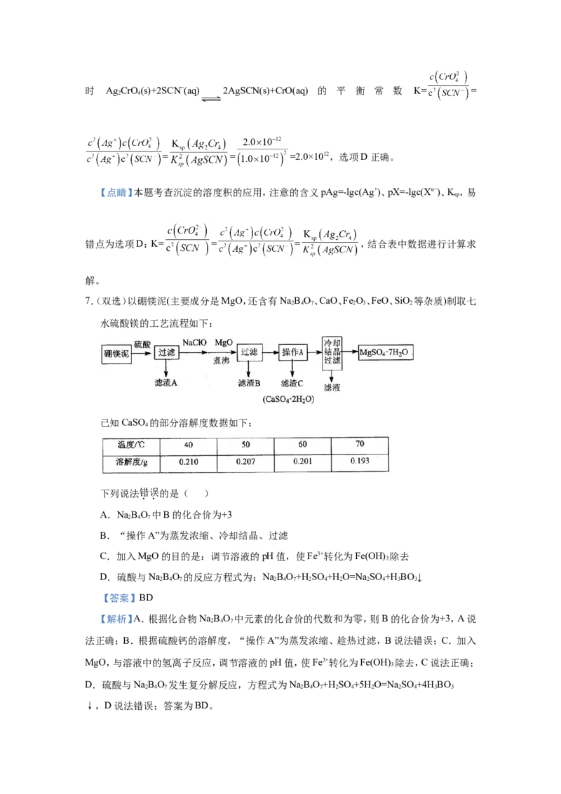 原创（新高考）2021届小题必练15难溶电解质的电离平衡教师版_05高考化学_新高考复习资料_2021新高考资料_2021届（新高考）高考化学小题必练