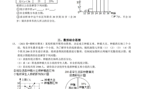 第十章数据的收集、整理与描述考点整合与数学思想渗透及2022中考真题链接（原卷版）_初中数学人教版_7下-初中数学人教版_7下-初中数学人教版（旧版）赠送_07专项讲练