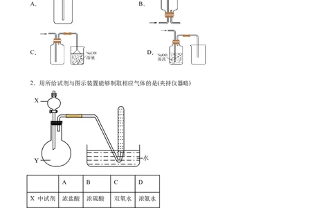 专题突破卷13化学实验基础（二）（原卷版）_05高考化学_新高考复习资料_2024年新高考资料_一轮复习资料_完2024年高考化学一轮复习考点通关卷（新高考通用）_专题突破卷