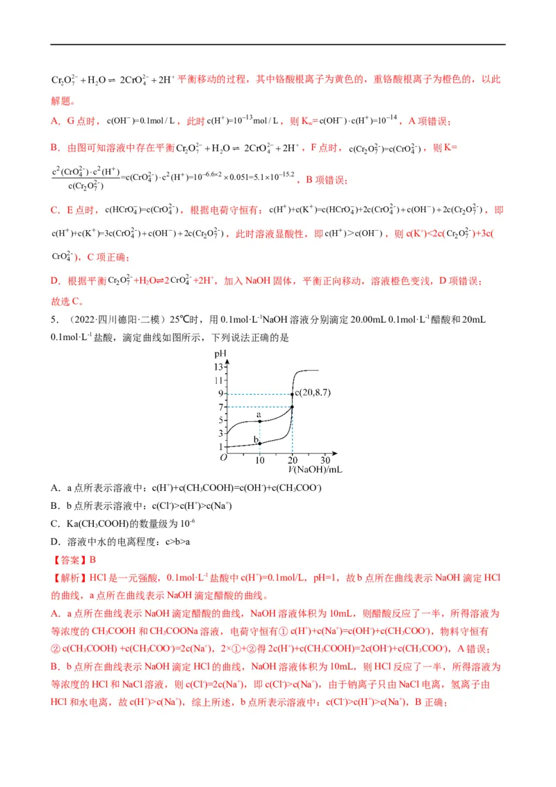 热点07水溶液中的新型曲线分析（解析版）_05高考化学_新高考复习资料_2023年新高考资料_专项复习_2023年高考化学热点&middot;重点&middot;难点专练（新高考专用）