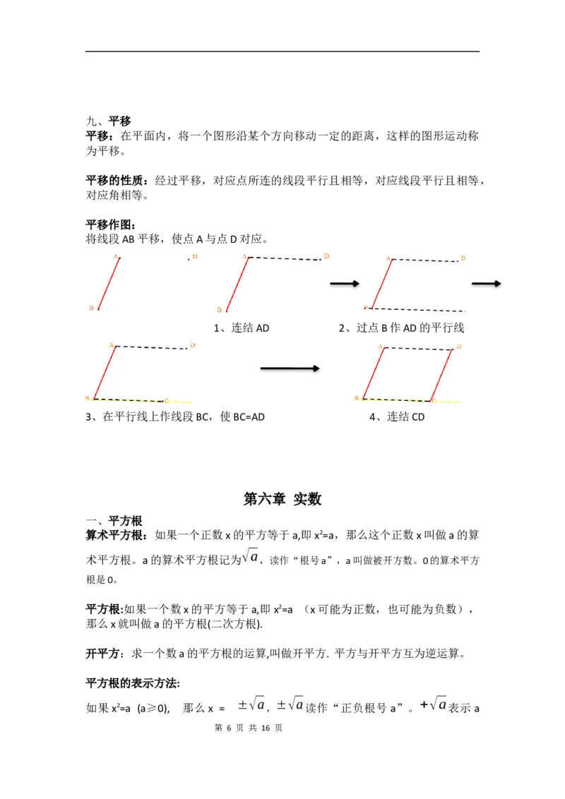 人教七年级下册数学知识点梳理素材_初中数学人教版_7下-初中数学人教版_7下-初中数学人教版（旧版）赠送_08知识点