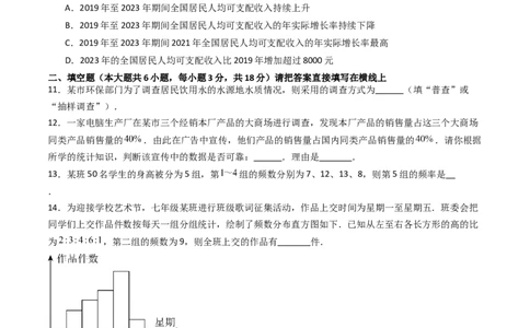 第12章数据的收集、整理与描述单元测试（能力提升卷）（学生版）_初中数学_七年级数学下册（人教版）_大单元教学课件+教学设计-U42