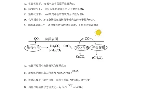 福建省福州第一中学2022-2023学年高三上学期第一次调研测试化学试题_05高考化学_高考模拟题_新高考