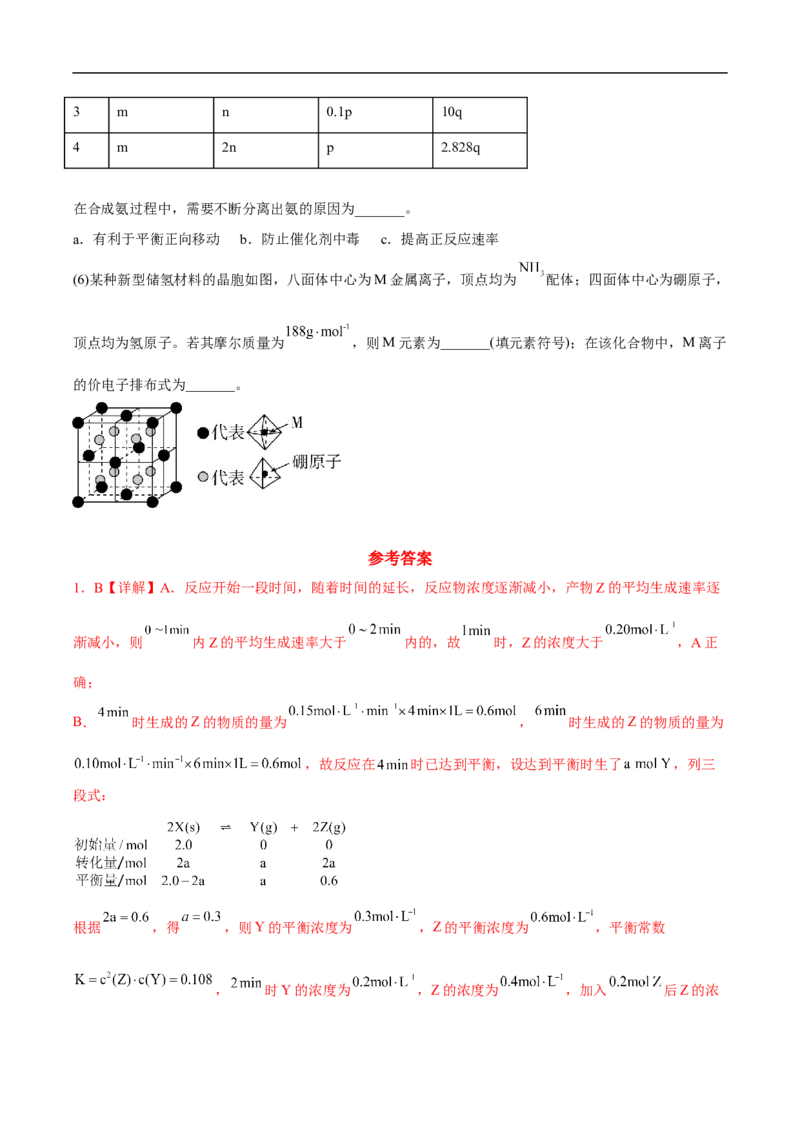 易错点21化学反应速率-备战2023年高考化学考试易错题（解析版）_05高考化学_通用版（老高考）复习资料_2023年复习资料_专项复习_备战2023年高考化学考试易错题（全国通用）