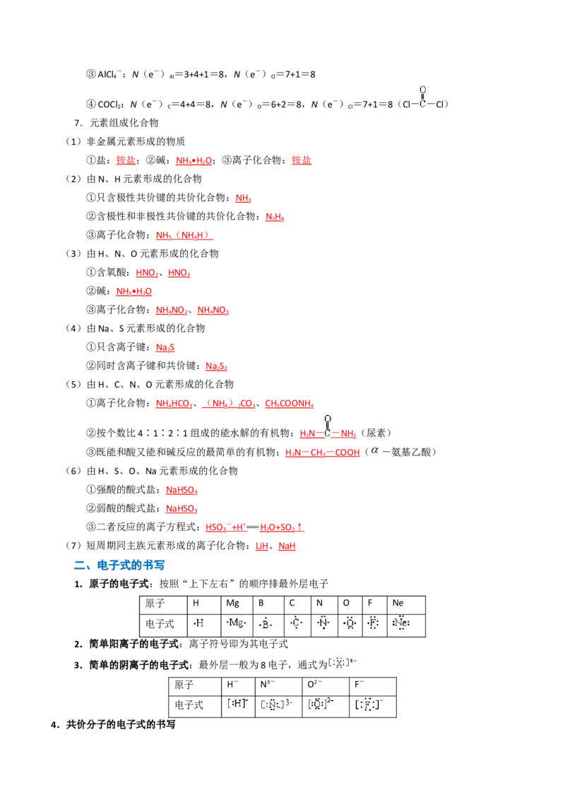 知识清单13元素周期表、元素周期律（解析版）_05高考化学_2025年新高考资料_一轮复习_上好课2025年高考化学一轮复习知识清单3246985