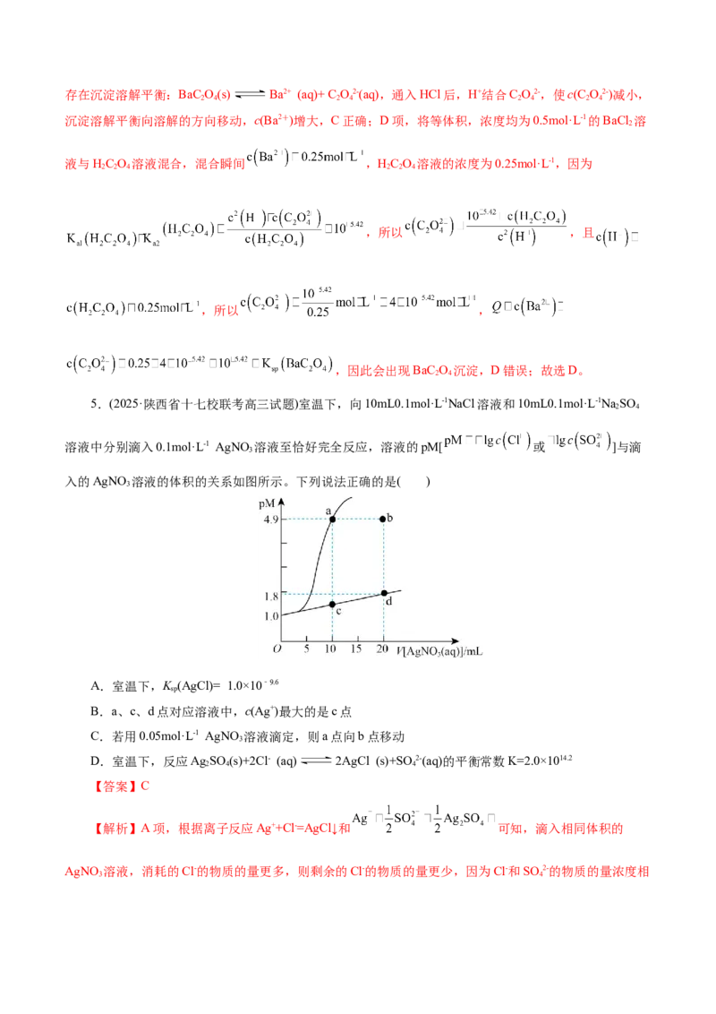 热点专项溶液中离子平衡的图像（解析版）_05高考化学_2025年新高考资料_二轮复习_上好课2025年高考化学二轮复习讲练测（新高考通用）3379109_主题三化学反应原理