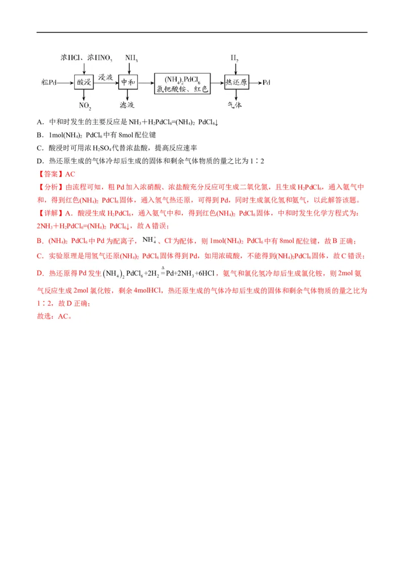 热点08无机化工微流程（解析版）_05高考化学_新高考复习资料_2023年新高考资料_专项复习_2023年高考化学热点&middot;重点&middot;难点专练（新高考专用）