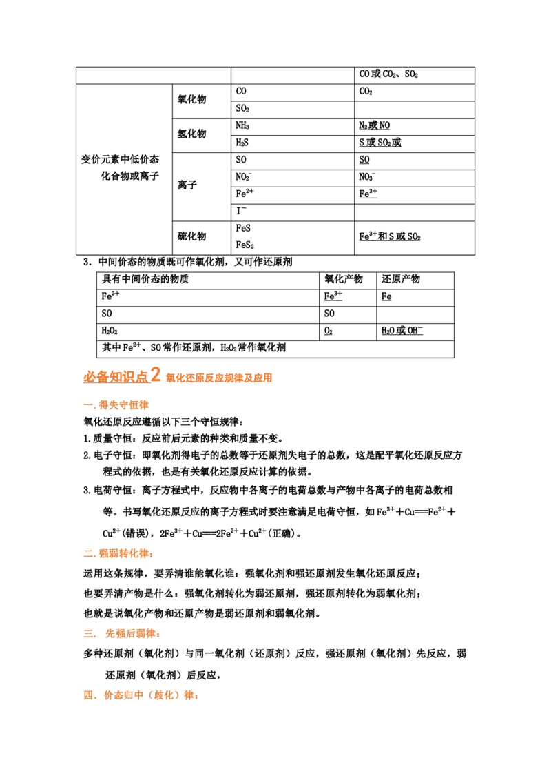 专题四氧化还原反应（考点剖析）（解析版）-高考引领教学2023年高考化学二轮针对性复习方案_05高考化学_通用版（老高考）复习资料_2023年复习资料_二轮复习