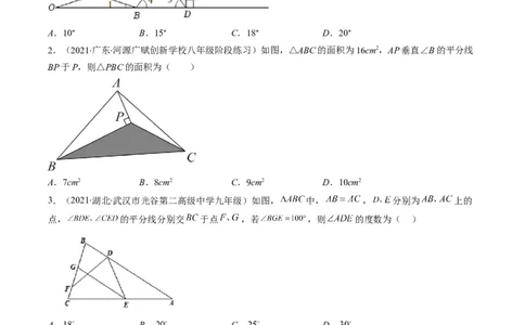 人教版八年级数学上学期期中压轴精选30题（原卷版）_初中数学人教版_8上-初中数学人教版_旧版_06习题试卷_6期中期末复习专题