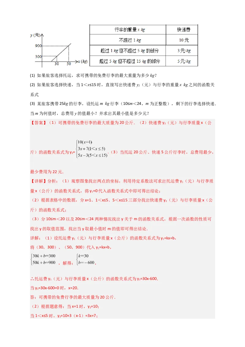 专题40一次函数的应用之最大利润问题（解析版）_初中数学人教版_八年级数学下册_保存转存之后查看(1)_8下-初中数学人教版（2026春新版持续更新）_旧版-可参考_06习题试卷_5专项练习