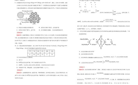原创（新高考）2021届高考考前冲刺卷化学（六）教师版_05高考化学_新高考复习资料_2021新高考资料_2021届高考考前冲刺卷（新高考）5.31更新