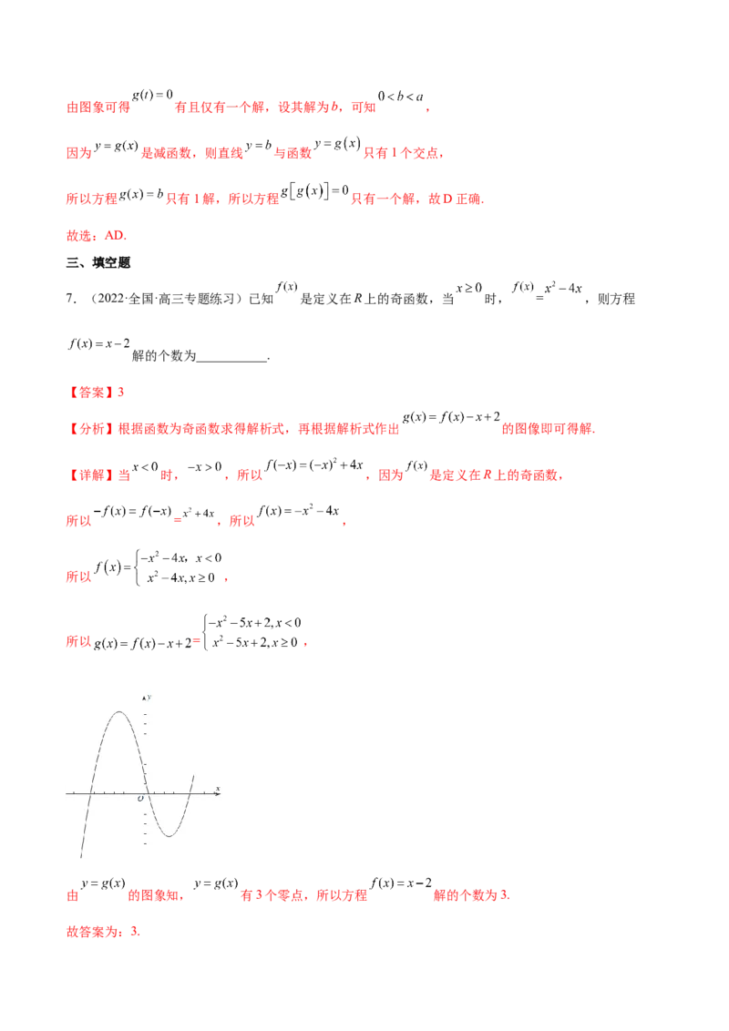 重难点01七种零点问题（核心考点讲与练）-2023年高考数学一轮复习核心考点讲与练（新高考专用）(解析版）_2.2025数学总复习_2023年新高考资料_一轮复习