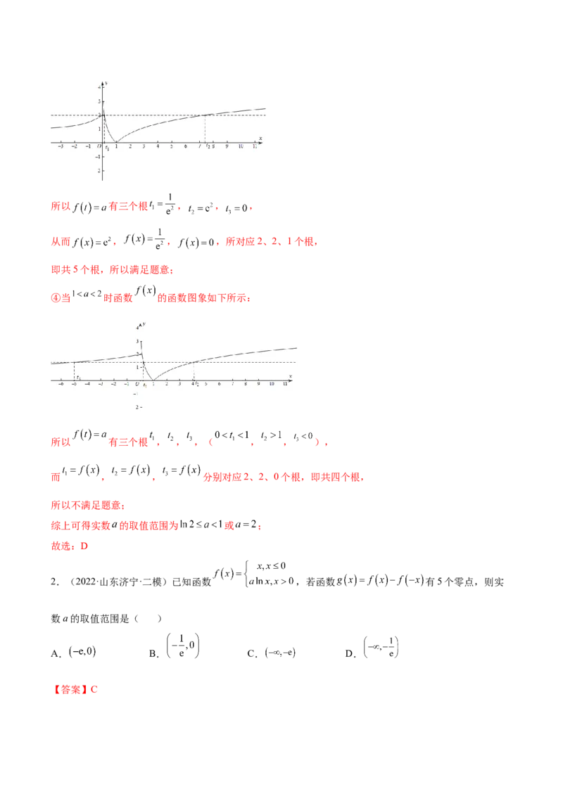 重难点01七种零点问题（核心考点讲与练）-2023年高考数学一轮复习核心考点讲与练（新高考专用）(解析版）_2.2025数学总复习_2023年新高考资料_一轮复习