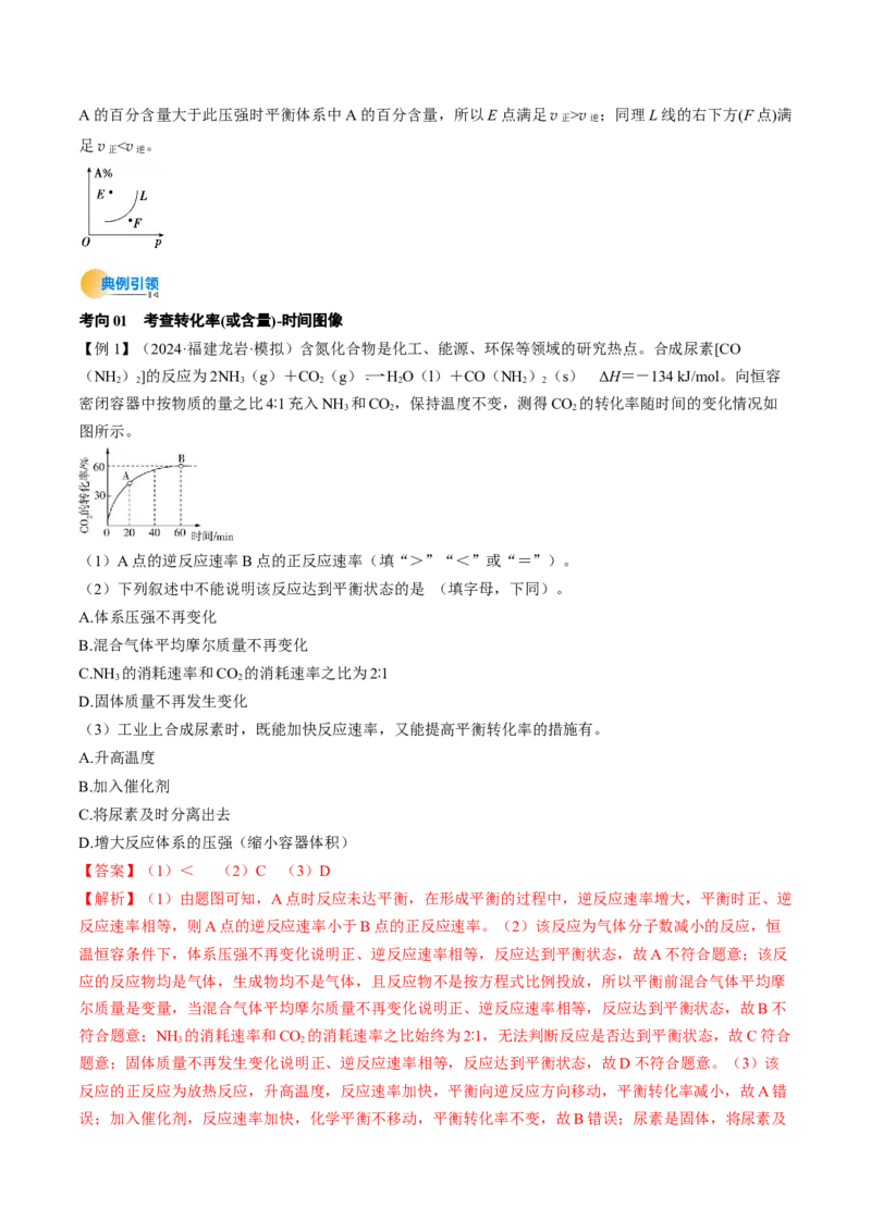 微考点化学反应速率与化学平衡图像（核心考点精讲精练）-备战2025年高考化学一轮复习考点帮（新高考通用）（解析版）_05高考化学_2025年新高考资料_一轮复习