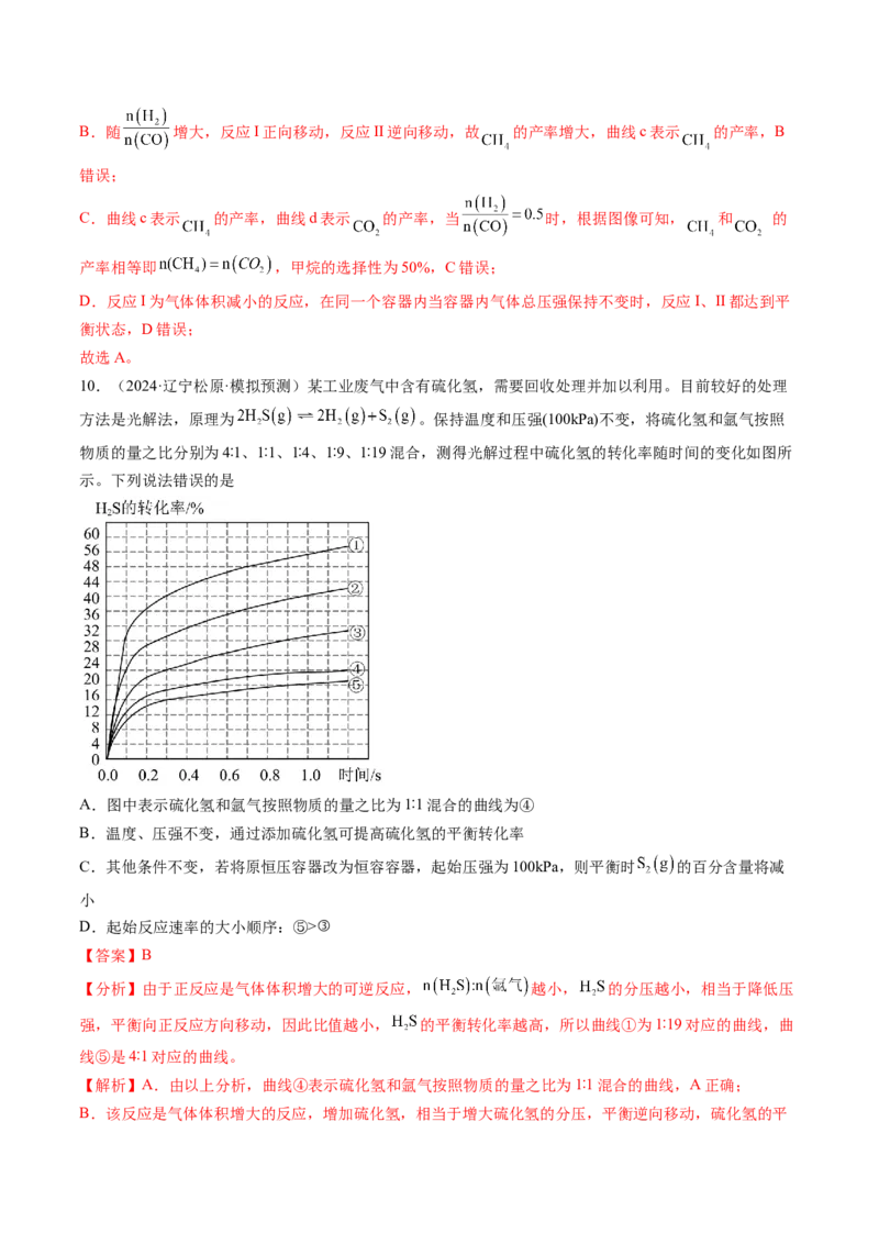微考点化学反应速率与化学平衡图像（核心考点精讲精练）-备战2025年高考化学一轮复习考点帮（新高考通用）（解析版）_05高考化学_2025年新高考资料_一轮复习