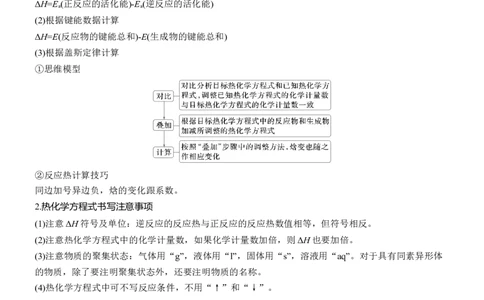专题五　主观题突破1　热化学方程式的书写与焓变的计算淘宝店：红太阳资料库_05高考化学_2025年新高考资料_二轮复习_2025年高考化学大二轮_2025化学二轮复习_大二轮专题复习
