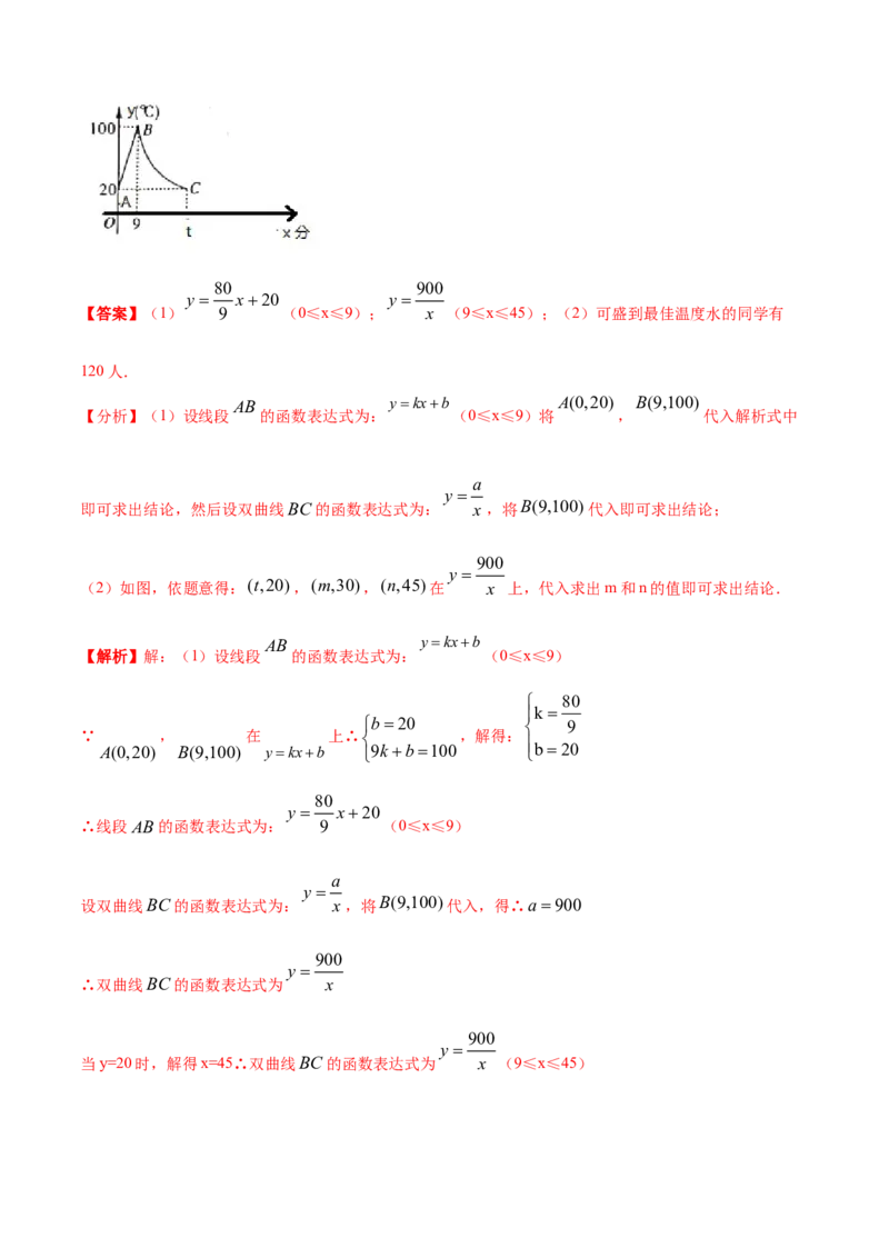 清单06反比例函数（6大考点梳理+题型解读+核心素养提升+中考聚焦）（解析版）_初中数学人教版_9上-初中数学人教版_06习题试卷_7期中期末复习专题