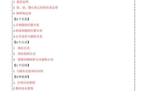 第24章圆全章复习攻略与检测卷（3个定理3个关系3个公式1个应用3种思想）（学生版）_初中数学_九年级数学上册（人教版）_常见题型通关讲解练-V3_2024版