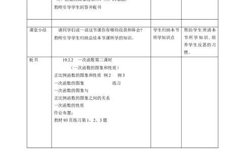 人教版数学八年级下册19.2.2一次函数第二课时（一次函数的图象和性质）教案_初中数学人教版_八年级数学下册_保存转存之后查看(1)_8下-初中数学人教版（2026春新版持续更新）_旧版-可参考